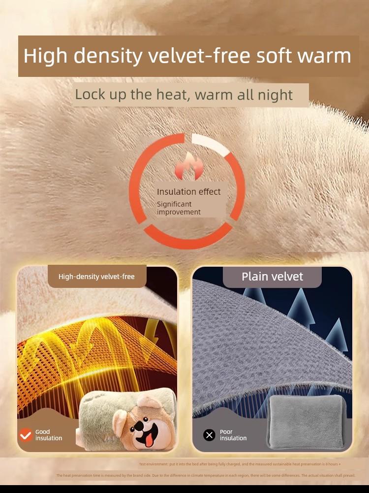 Hot Water Bag Rechargeable Hand Warmer Winter Hot-Water Bag Heating Pad Explosion-Proof Genuine Goods Hand Warmer Electric Warming Rechargeable