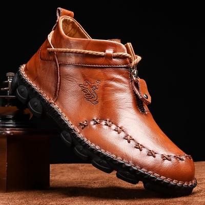 Δερμάτινα παπούτσια για άνδρες Casual μπότες Martin Γνήσια επαγγελματικά δερμάτινα παπούτσια Oxfords μεγάλο μέγεθος