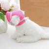 with Ear Holes Pet Mesh Sun Hat Breathable Dog Visor Hat Puppy Sun Protection Cap  for Dogs Cats