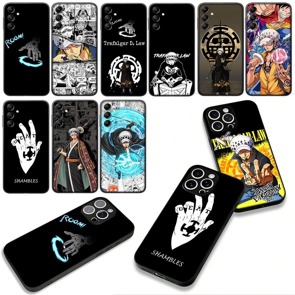 Phone Cover Trafalgar D Water Law One Piece for Apple iPhone 16 15 14 Plus 13 12 Mini 17 Pro Max + ProMax 16E Air 15+ Case