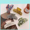 Trendy Multicolored Acetate Hair Claw Clip With Geometric Hollow Design For Modern Hair Accessories