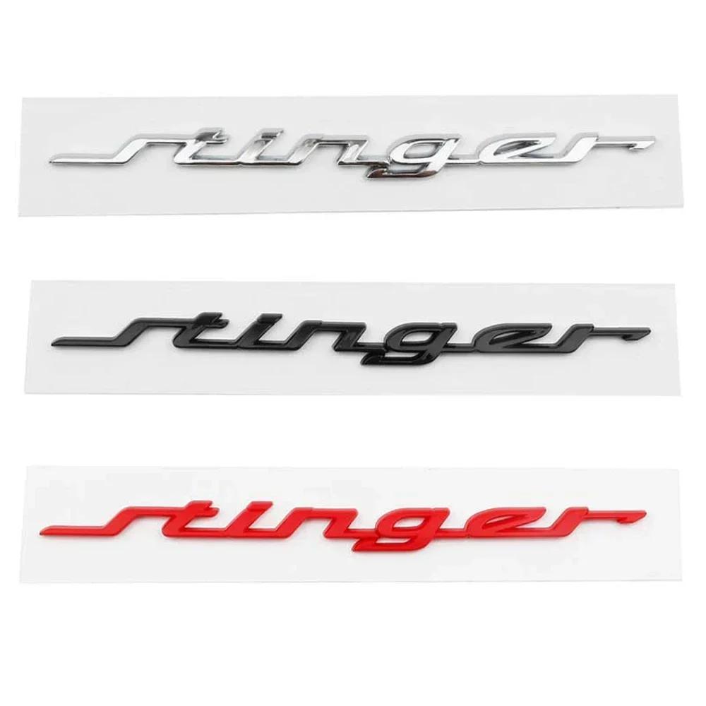 AABJD1 19CM ABS for KIA Stinger Logo 2023 2016 2017 2018 2019 2020 2021 2022 Car Rear Trunk Emblem Fender Side Badge Decals Accessories