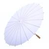 Vintage Blank Paper Umbrella DIY Chinese Umbrella Wood Drawing Umbrella  Wedding Party Favors
