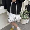Fashion Bow Ribbon Shoulder Bag Daily Casual Commuting Bowknot Print Underarm Bag Sweet Women's Small Handbag