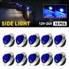 LED Strobe Warning Light Car Truck Jeep Van Vehicle 3/4" Bule Lamp Dual Mode 10X