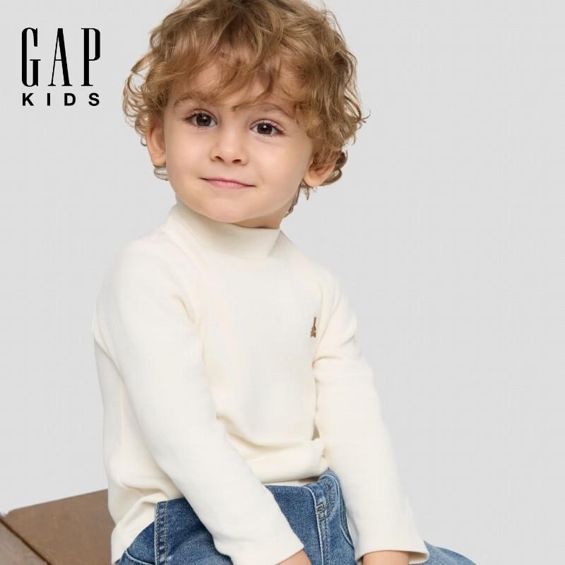 Gap Toddler Boys' Brannan Embroidered Mock Neck Long-Sleeve T-Shirt