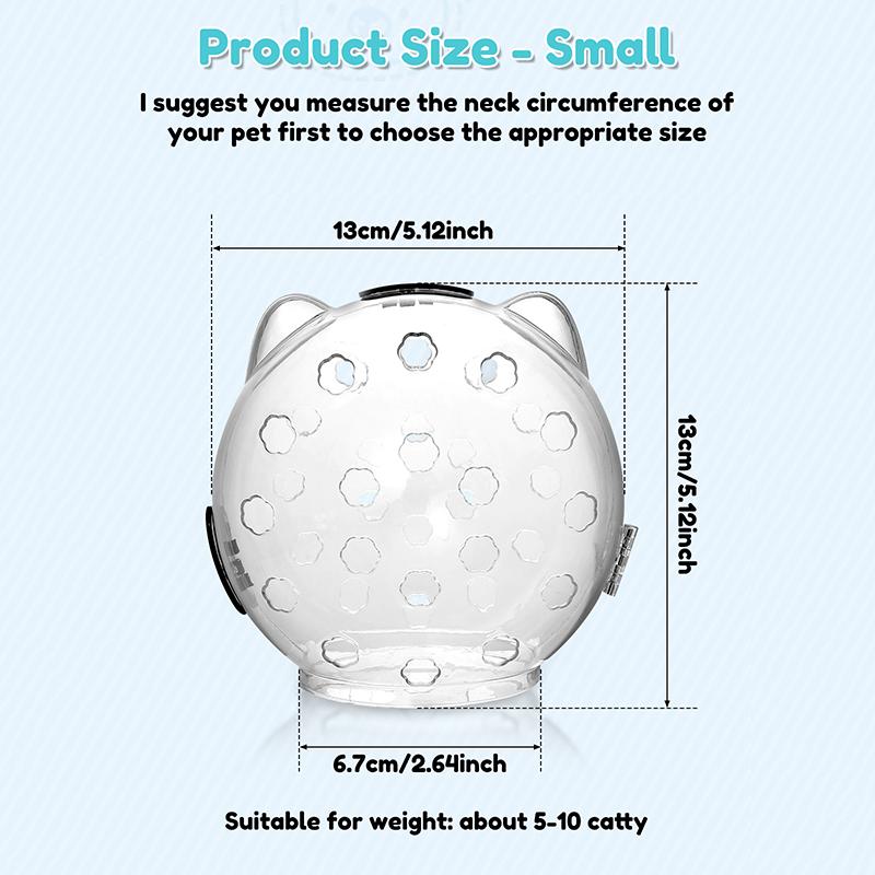 

Портативный чехол на голову кошки, защита головы, космический шар, прозрачный, устойчивый к укусам, устойчивый к царапинам, дышащий, прочный, безопасный, товары для домашних кошек