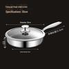 Zhi Shi 30CM Stainless Steel Frying Pan with Lid