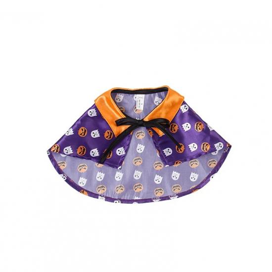 Halloween New Pet Cloak Accessories Pumpkin Funny Dog Clothes Cosplay Cat Cloak Halloween Themed Party Ropa Para Gatos