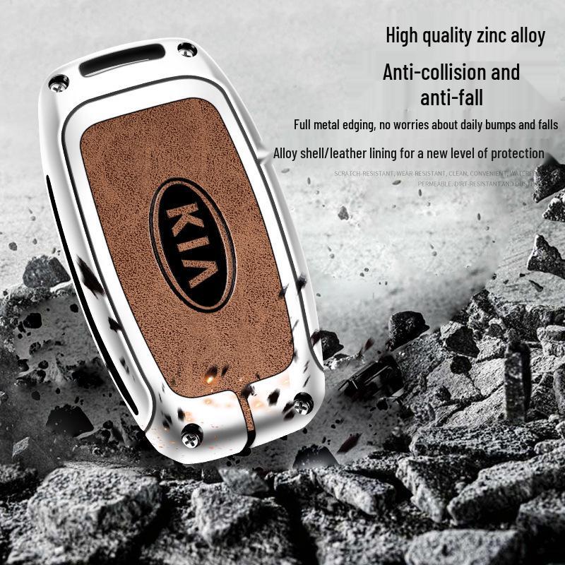 Kia Key Cover Fit for KX3, Arro, K3, Sportage, K5, KX5, KX-Cross, Yipao Model - Protective Buckle Included