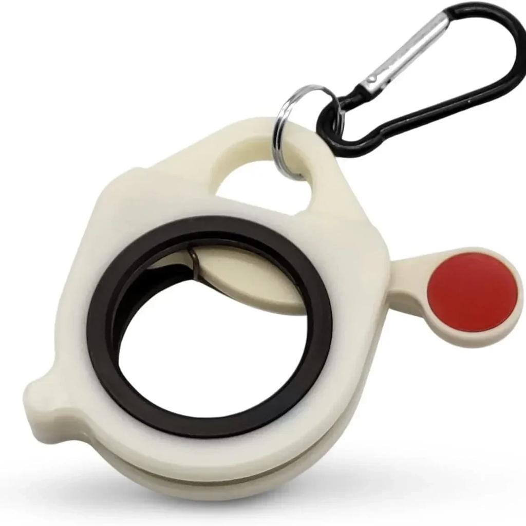 Cable Tie Organizer Plastic Fluorescent Storage Cable Tie Holder Portable Stable 38mm Dia Ring Key Chain Storage Tool Parts