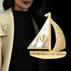 Sailing Sweater Brooch, High-End Women'S Brooch, Exquisite Design Sense, Niche Autumn And Winter Coat, Suit Accessories, Women'S Models