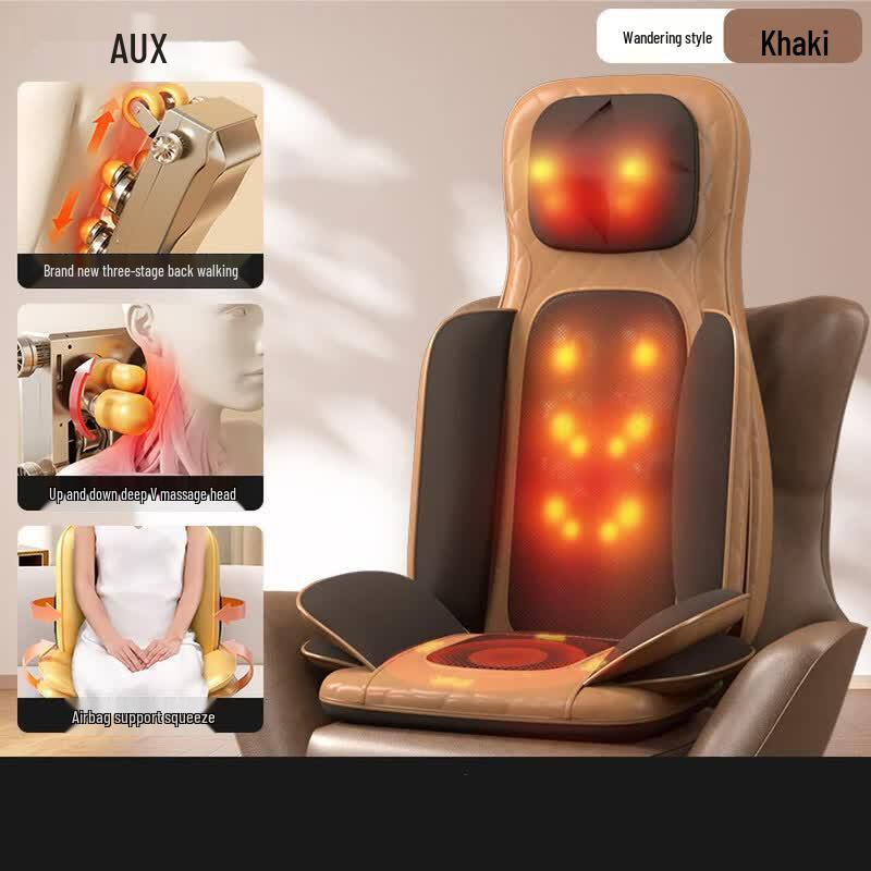 Aux Shiatsu Neck & Back Massage Cushion CN Plug (adapter Included)