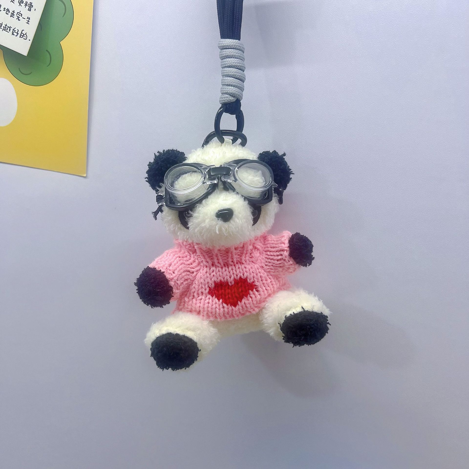 

Soft Stuffed Plush Flash Camera Panda Doll Cute Animal Little Plush Toy Keychain Key Chain Bag Pendent Accessories Kids Gifts