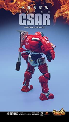TOYSCOMIC FORGING SOUL Series AGS 23 CV Type 39 Fire Department Mobile Unit 1/60 Scale Alloy, ABS, and PA Pre-painted Complete Figure