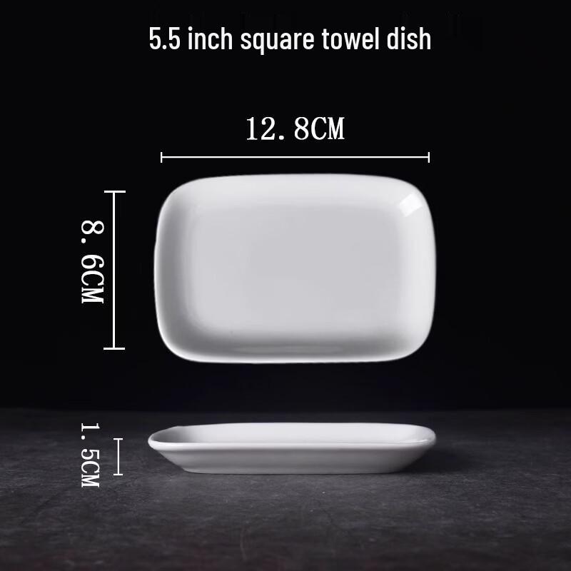 Zhi Shi Gold-Rimmed Ceramic Multifunctional Dish