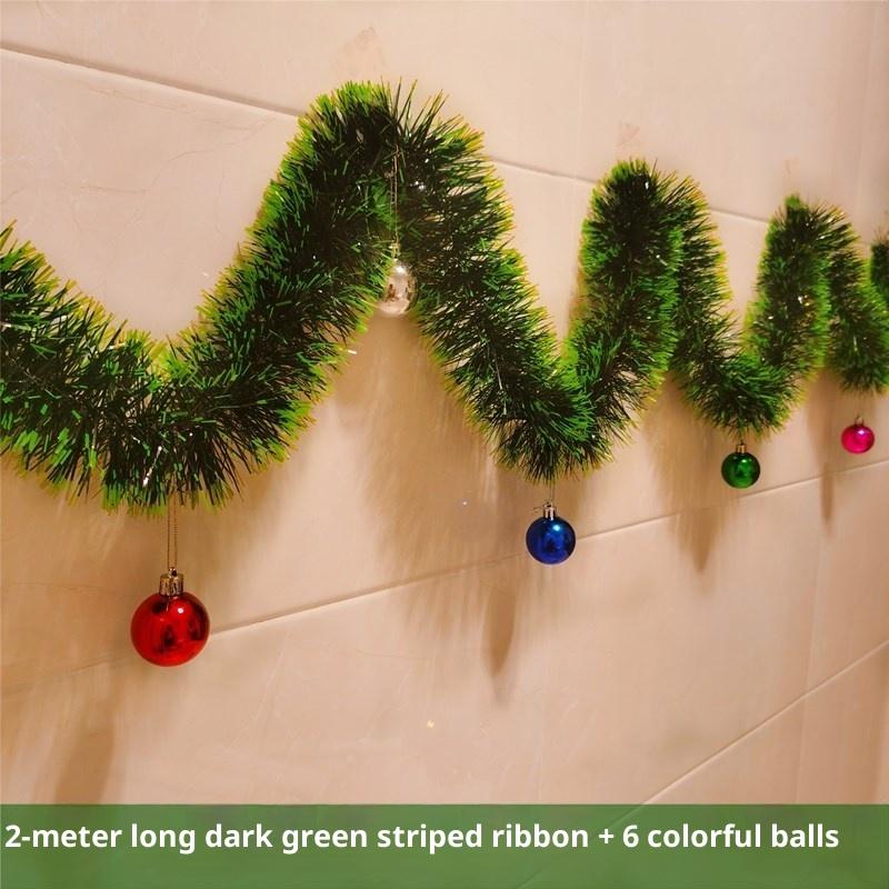 1 STÜCK 2M Weihnachtsbaum Lametta Girlande Weihnachtsdeko für Zuhause 2026 Metallische Twist Girlande Weihnachtsornament Neujahrsparty Deko