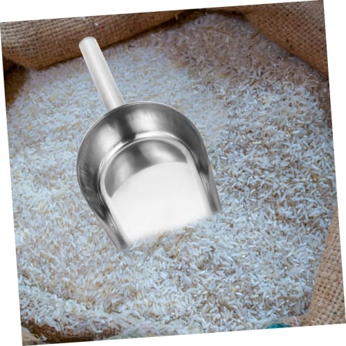 DOITOOL Stainless Steel Multipurpose Food Shovel, Kitchen Ice Scoop, Flour, Rice, Grain Measuring Scoop, Food Scoop with Smooth Finish