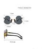 Fashion Children'S Sunglass Rimless Cartoon Duck Shape Sunshade Anti-Ultraviolet Glasses Party Decorative Glasses For Child Kids