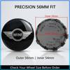 4 Stück 60mm Auto Radnabenkappe Felgenabdeckung Für MINI Cooper One S Clubman R50 R53 R56 R60 F55 F56 R57 R58 R59