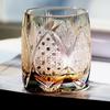 Edo Kiriko Hand-Carved Crystal Whiskey Glass