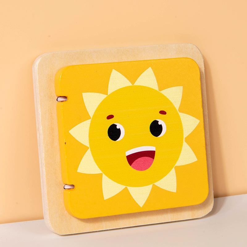 Wooden Busy Module, Magnetic Refrigerator Sticker Game, Children's Cognitive Hand-eye Coordination Training, Educational Toy Ornament