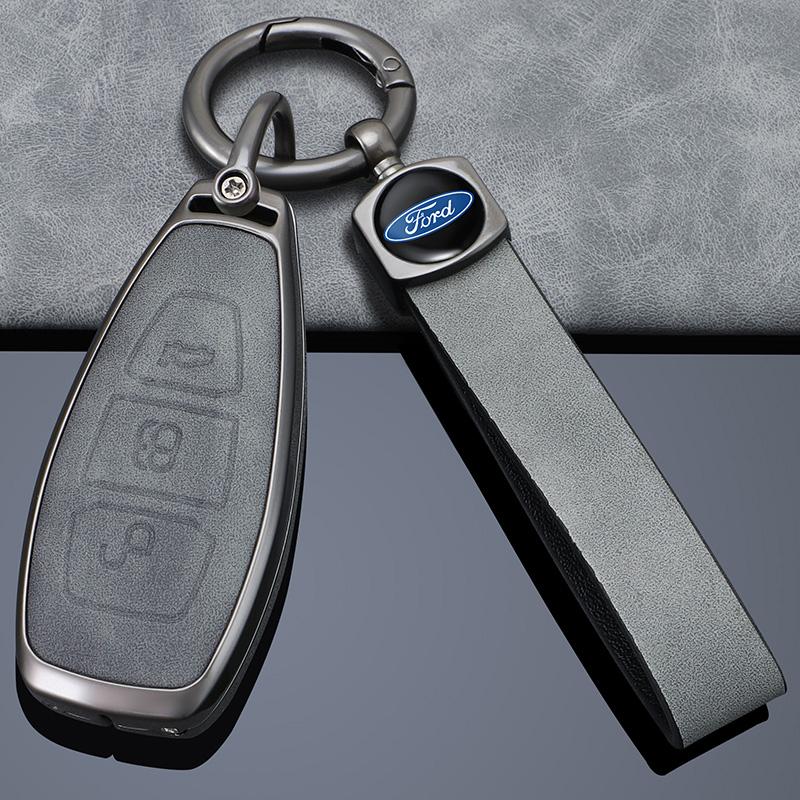 New Leather Car Full Cover Smart Remote Key Case for Ford Focus 3 4 ST Mondeo MK3 MK4 Fiesta Fusion Kuga 2013 2014 2015 2017