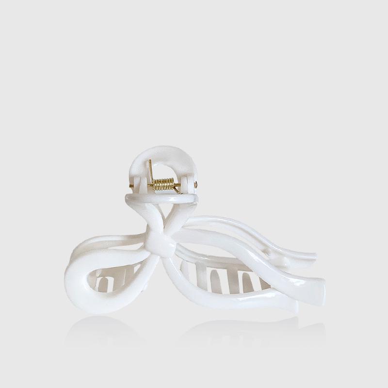 Soft Silicone Bow Hair Clip for Woman Simplicity Elegant Shark Clip Girl Ponytail Clip Hair Clamp