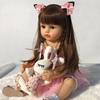 Reborn Doll Little Girl Princess Reborn Doll Realistic Companion Doll Children's Toy
