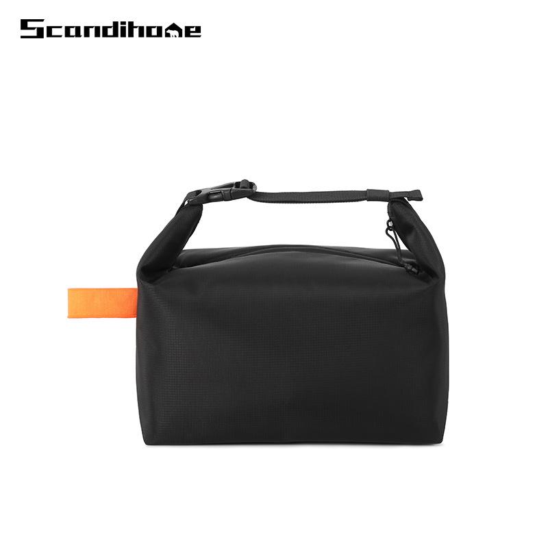 

Waterproof, Insulated Large-Capacity Bento Lunch Tote for Office Workers чёрный