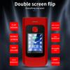 1 Conjunto K21 Celular Flip Celular Dual-SIM Dual Tela Grande Som Super Alto Longo Tempo de Espera Transmissão de Voz Idoso Celular Flip Phone