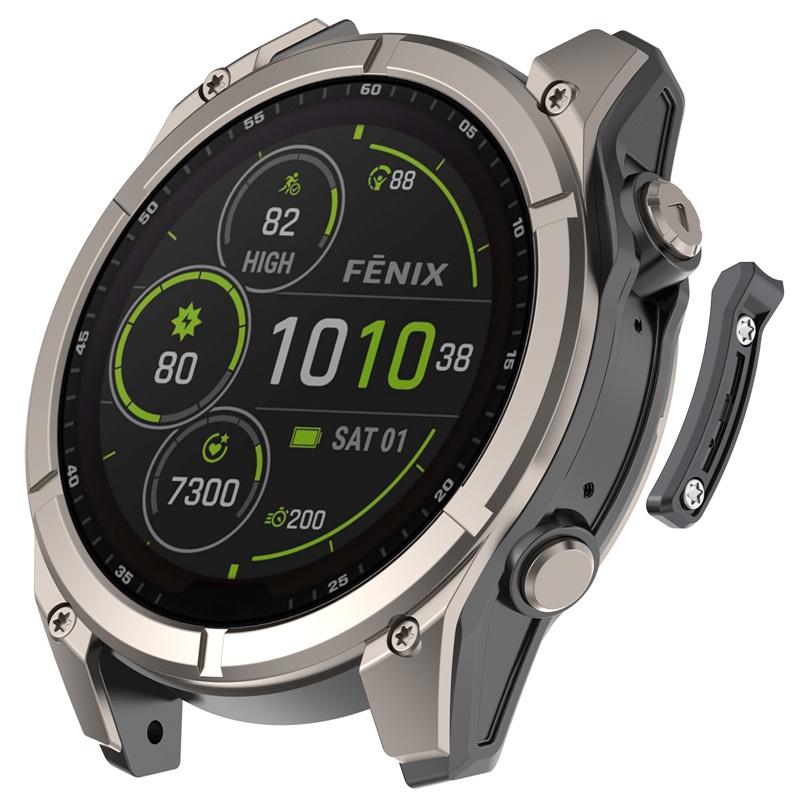 Bezel Ring Cover for Garmin Tactix 8 47mm 51mm Stainless Steel Bumper Case Protector for Tactix8 51MM AMOLED SOLAR Accessories
