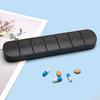 Weekly Pill Box Large Capacity Multiple Compartments Dustproof Lightweight Portable 7-Day Vitamin Medicine Box Organizer