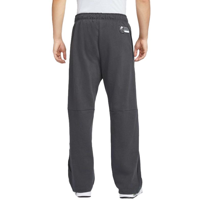 Nike Air AS M Air FLC Pant OH BFT Fashion Straight Leg Retro Sports Color Block Lace-Up Casual Pants Men pants Black Gray HJ0288060