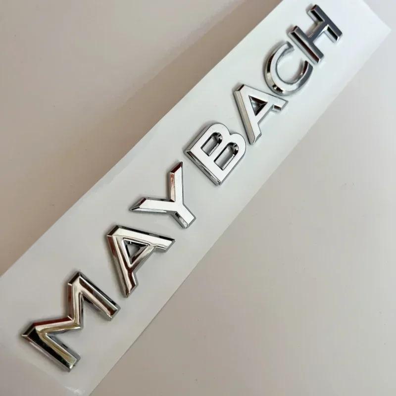 MAYBACH letter logo car stickers for Mercedes-Benz MAYBACH S400L rear trunk labeling accessories refit decals1 bfio9