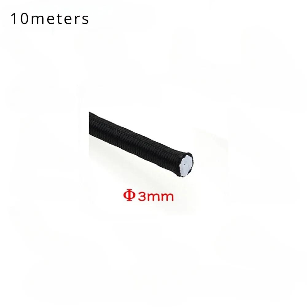 3mm/4mm/5mm/6mm/8mm Elastics Rope Elastic Cord Sewing Elastic Band Apparel Accessories Black Tent High Quality Belt Clothing Sew