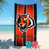 Beach Towel with Cincinnati Bengals LOGO Pattern - Soft,absorbent,machine Washable Lightweight&Modern,swimming,Travel Essentials