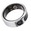 Smart Ring Sports Sleep Monitoring Gesture Control Stainless Steel Health Tracker Ring with Display Screen 8 Diameter: