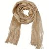 European Gold and Silver Tassel Shawl for Weddings and Parties