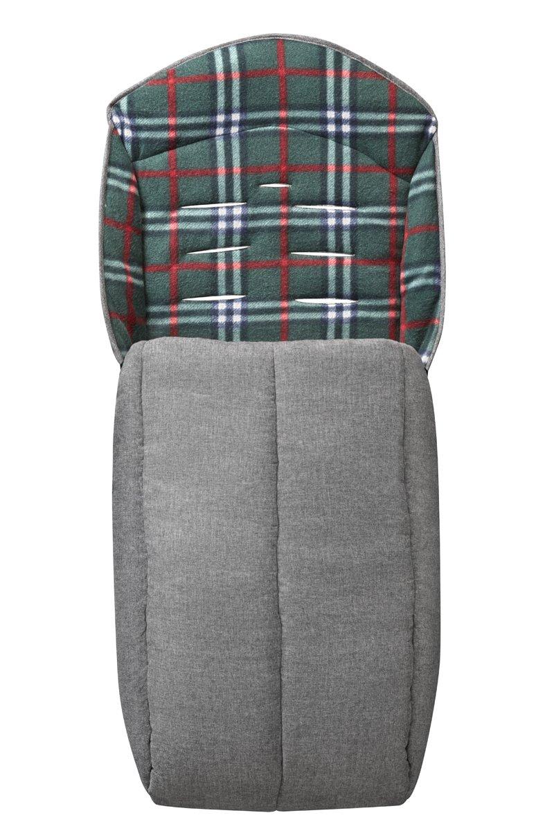 

Aprica Stroller Optional Foot Muff, Can Also Be Used as a Seat Liner, All-Season (Gray x Check Green) 2056214