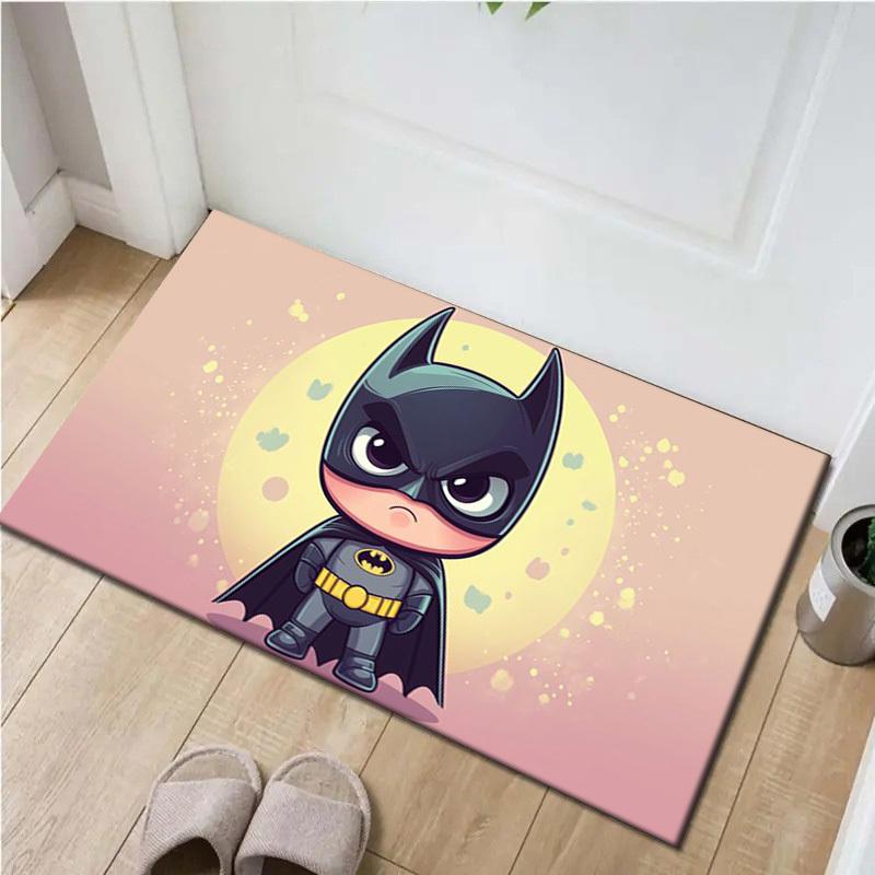 

1pc Office Carpet Chair Mats Chibi Batman with Heart Background Perfect for Office Chairs, Living Rooms, Or Bedrooms,Polyester Carpet.HDT231 60cm by 90cm