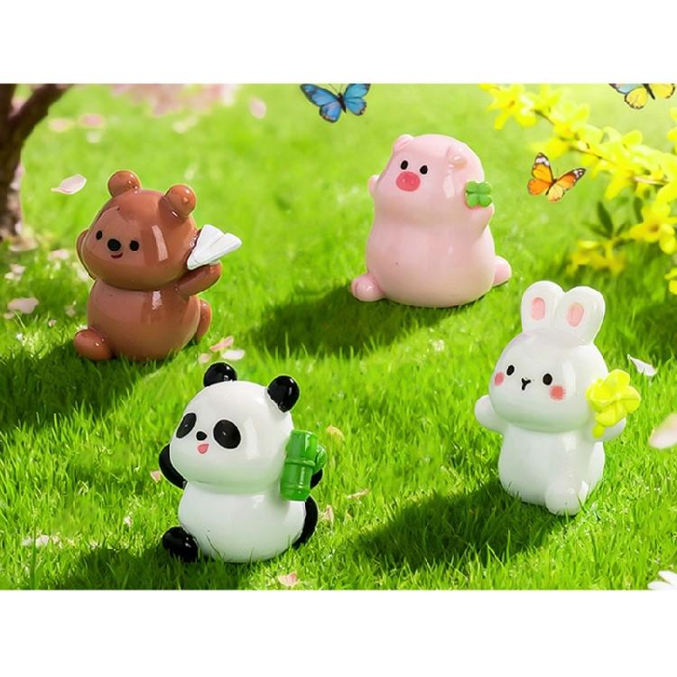 6Pcs Tiny Cats Mini Resin Dog Figurines for Fairys Garden Decorations,Miniatures Dollhouses Accessories,Crafts Ornament
