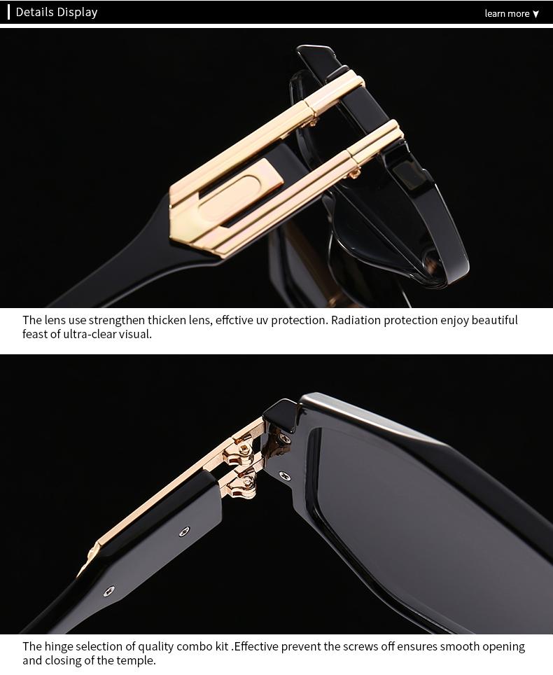 Lunettes de soleil Aviateur Populaires Transfrontalières pour Hommes Photographie de Rue Européenne et Américaine Rétro Moderne Lunettes Crapaud