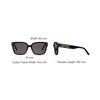 Dior Signature S7F Letter Decoration Square Sunglasses Women Sunglasses Black DIORSIGNATURE-S7F-10A0