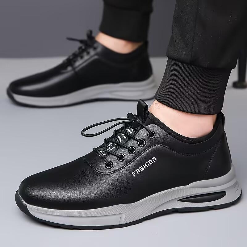 Nowe uniwersalne białe buty męskie, wygodne buty codzienne dla mężczyzn, gorąca wyprzedaż, klasyczne skórzane sneakersy męskie, oddychające buty do chodzenia dla mężczyzn