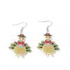 Semi-Managed Eco-Friendly Acrylic Earrings, Personalized Thanksgiving Turkey Earrings 1 Pair Of Earrings