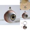 Bloodshot Eye Metal Pendant Keychain And Necklace For Promotion And Celebration Gifts