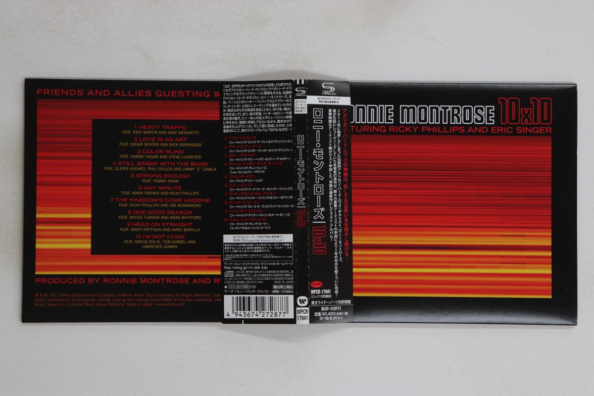

CD RONNIE MONTROSE - 10x10 (SHM-CD) WPCR17941 RHINO 2017 Japan Obi Rock Used