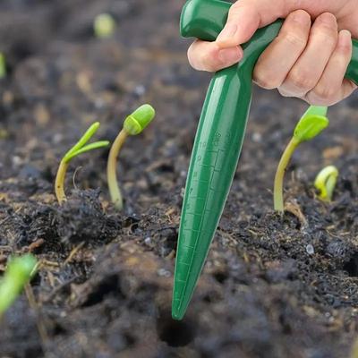 Handlicher Garten-Lochstanzer Klare Skala Pflanzwerkzeuge Leichtes Lochgrabwerkzeug Aussaat-Samenverteiler Zum Löcher Graben