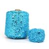 Hand-Knitted Bright Cotton Yarn with Sequins, 3MM+6MM, Combed and Fancy